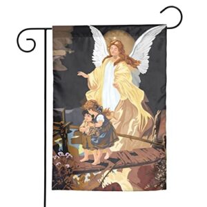 Guardian Angel Garden Flag 12x18 In Fade Proof Double Sided Outdoor/Inside Breeze Flag Garden House Home Decor Holiday Yard Sign