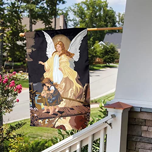 Guardian Angel Garden Flag 12x18 In Fade Proof Double Sided Outdoor/Inside Breeze Flag Garden House Home Decor Holiday Yard Sign