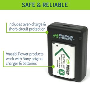 Wasabi Power NP-BX1 Battery (2-Pack) and Dual USB Charger for Sony NP-BX1/M8, Cyber-Shot DSC-HX95, HX99, HX350, RX1, RX1R II, RX100 (II/III/IV/V/VA/VI/VII), FDR-X3000, HDR-AS50, AS300, ZV-1 and More