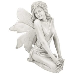 design toscano pd1549 the enchanted garden fairies colleen statue,antique stone