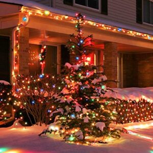 Attmu 72.2ft Christmas Lights, 8 Modes String Lights Outdoor Fairy Lights, 200 LED Waterproof Christmas Decorations for House Home Christmas Tree Valentines Lights Indoor Garden Holiday