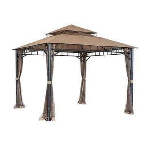 garden winds tiki steel gazebo replacement canopy top cover – riplock 350