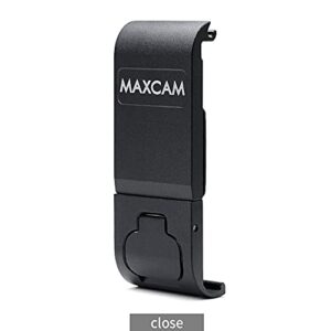 MAXCAM Aluminum Alloy Battery Cover Door for GoPro HERO11/HERO10/HERO9 Black