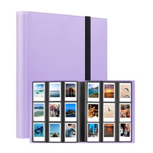 432 Pockets Photo Album for Fujifilm Instax Mini Camera, Polaroid Camera, for Fujifilm Instax Mini 11 12 9 40 Evo Liplay 8 7+ Instant Camera, Photo Album for Polaroid Kodak HP Zink 2x3" Photo (Purple)