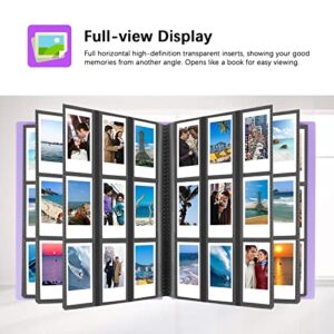 432 Pockets Photo Album for Fujifilm Instax Mini Camera, Polaroid Camera, for Fujifilm Instax Mini 11 12 9 40 Evo Liplay 8 7+ Instant Camera, Photo Album for Polaroid Kodak HP Zink 2x3" Photo (Purple)