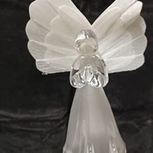 Starry Illuminate 1 PCS Solar Color Changing Style Garden Stake Light Pathway Stake Light (Fiber Wings Angel), Clear