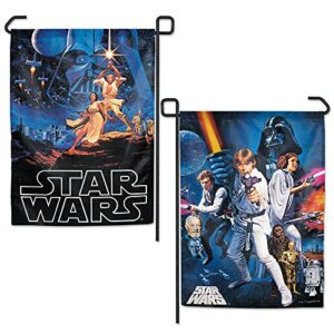 wincraft star wars star wars star wars original trilogy multi character ep 4 6 12.5″ x 18″ garden flags 2 sided, multicolor