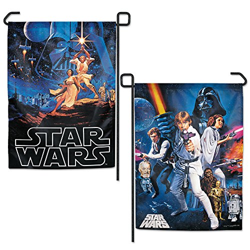 WinCraft Star Wars Star Wars Star Wars Original Trilogy Multi Character Ep 4 6 12.5" X 18" Garden Flags 2 Sided, Multicolor