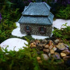 Miniature Fairy Garden Supplies for Micro Mini Gables Cottage House Gnome Fiddlehead GO 17356 for Fairy Garden, Dollhouse, Terrarium or Miniature Display