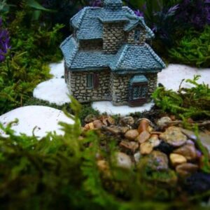 Miniature Fairy Garden Supplies for Micro Mini Gables Cottage House Gnome Fiddlehead GO 17356 for Fairy Garden, Dollhouse, Terrarium or Miniature Display