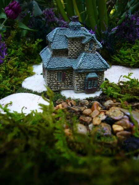 Miniature Fairy Garden Supplies for Micro Mini Gables Cottage House Gnome Fiddlehead GO 17356 for Fairy Garden, Dollhouse, Terrarium or Miniature Display