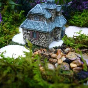 Miniature Fairy Garden Supplies for Micro Mini Gables Cottage House Gnome Fiddlehead GO 17356 for Fairy Garden, Dollhouse, Terrarium or Miniature Display