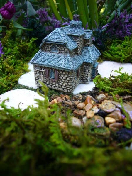 Miniature Fairy Garden Supplies for Micro Mini Gables Cottage House Gnome Fiddlehead GO 17356 for Fairy Garden, Dollhouse, Terrarium or Miniature Display