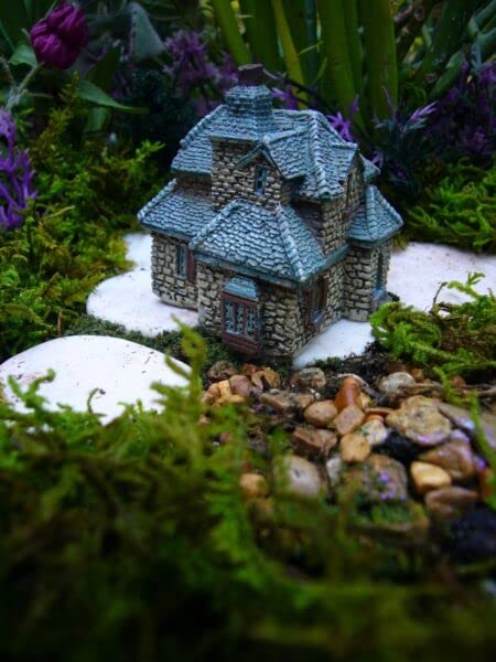 Miniature Fairy Garden Supplies for Micro Mini Gables Cottage House Gnome Fiddlehead GO 17356 for Fairy Garden, Dollhouse, Terrarium or Miniature Display