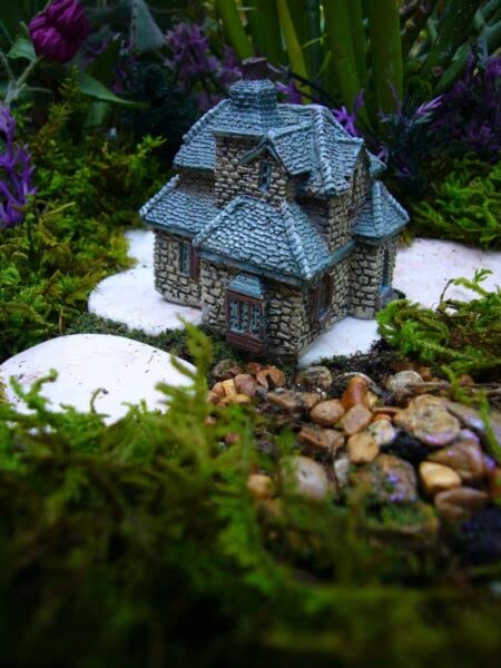 Miniature Fairy Garden Supplies for Micro Mini Gables Cottage House Gnome Fiddlehead GO 17356 for Fairy Garden, Dollhouse, Terrarium or Miniature Display