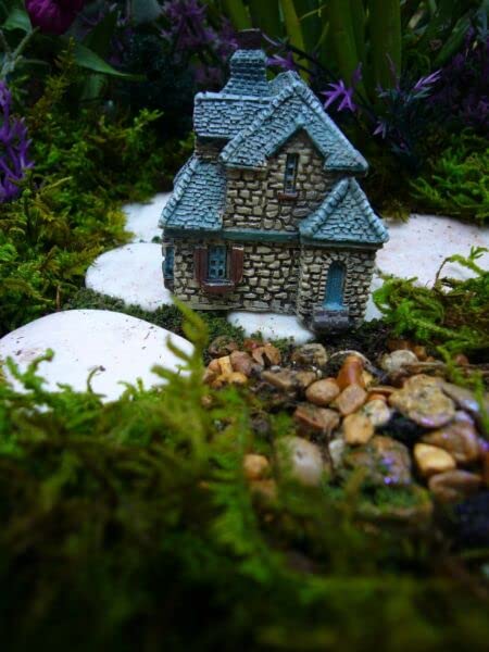 Miniature Fairy Garden Supplies for Micro Mini Gables Cottage House Gnome Fiddlehead GO 17356 for Fairy Garden, Dollhouse, Terrarium or Miniature Display