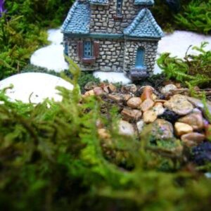 Miniature Fairy Garden Supplies for Micro Mini Gables Cottage House Gnome Fiddlehead GO 17356 for Fairy Garden, Dollhouse, Terrarium or Miniature Display