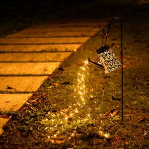 Solar Garden Lights - Solar Watering Can Landscape Lights Solar Pathway Lights with 90 LEDs Fairy Lights Outdoor Decoratiive Waterproof Solar Hanging Lantern Lights for Yard, Pathway