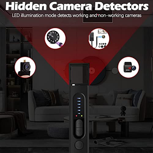 BTFDREEM Hidden Camera Detectors and Bug Detector, Hidden Devices Detector, Anti Spy Detectors, Spy Camera Detector, RF Wireless Signal Scanner for Home Office Travel