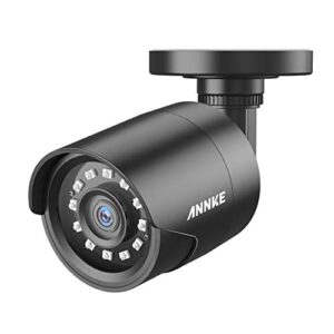 annke 1080p hd-tvi security surveillance camera for home cctv system, 2mp bullet bnc camera with 85 ft super night vision, ip66 surveillance weatherproof add–on wired camera – e200