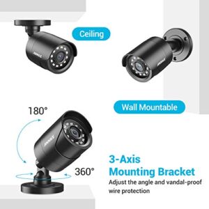 ANNKE 1080p HD-TVI Security Surveillance Camera for Home CCTV System, 2MP Bullet BNC Camera with 85 ft Super Night Vision, IP66 Surveillance Weatherproof Add–on Wired Camera - E200