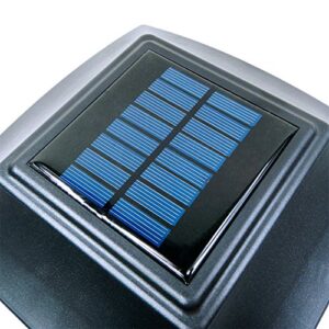 iGlow 1 Pack Black Outdoor Garden 6 x 6 Solar SMD LED Post Deck Cap Square Fence Light Landscape PVC Vinyl Wood Bronze