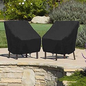 2pcs patio chair covers outdoor lounge chair durable cover waterproof furniture single chair sofa cover for veranda garden patio