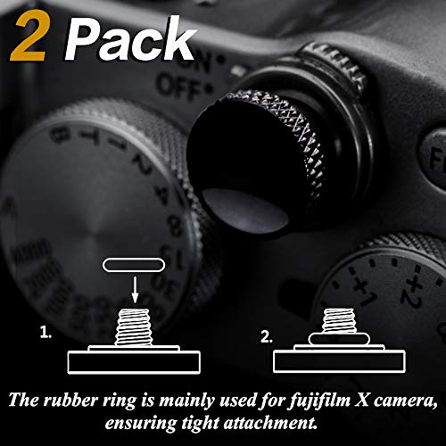 Camera Shutter Button (2 Pack/Black) Upscale and Delicate Soft Shutter Release Button