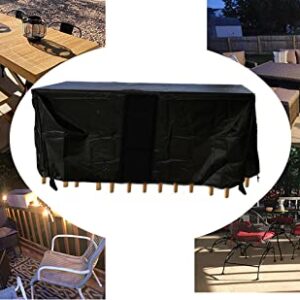 YWWQYBYQ Patio Furniture Covers,83"(L) x 43"(W) x 27"(H),Outdoor Furniture Set Cover Waterproof Heavy Duty,Garden Rectangle Table Cover,Large Loveseat Cover