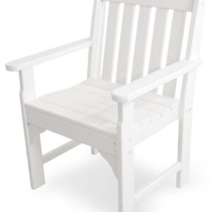 POLYWOOD GNB24WH Vineyard Garden Arm Chair, White