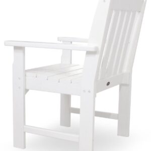 POLYWOOD GNB24WH Vineyard Garden Arm Chair, White