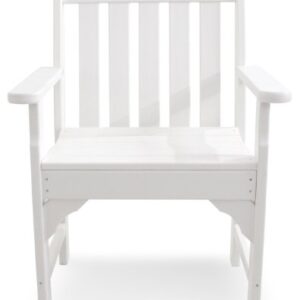 POLYWOOD GNB24WH Vineyard Garden Arm Chair, White