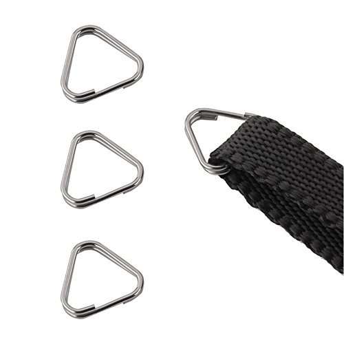 Foto&Tech 4 Pieces Lug Ring Camera Strap, Triangle Split Ring Hook, Compatible with Fujifilm Lecia Nikon Canon Sony Olympus Pentax Panasonic SLR RF Mirrorless Camera (Regular)