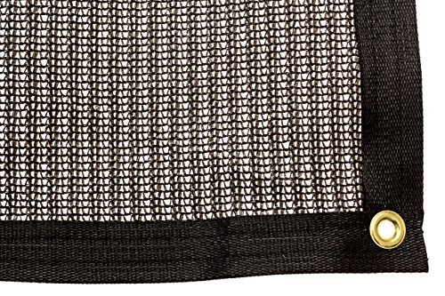 Be Cool Solutions 70% Black Outdoor Sun Shade Canopy: UV Protection Shade Cloth| Lightweight, Easy Setup Mesh Canopy Cover with Grommets| Sturdy, Durable Shade Fabric for Garden, Patio & Porch 6'x12'