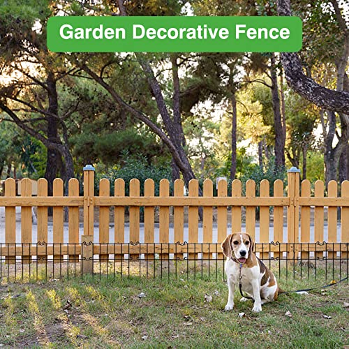 25 Pack Garden Fence No Dig Fencing, 17inchx19ft Rustproof Metal Wire Panel Animal Barrier Fence for Dogs, Yard Guard Fence Landscape Patio Outdoor Decor.