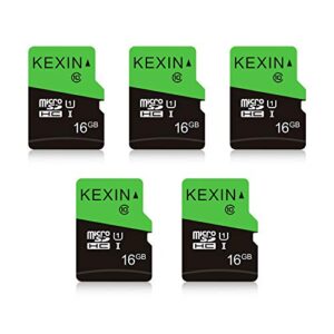 kexin micro sd card 16 gb 5 pack microsdhc uhs-i memory card class 10 high speed micro sd card, c10, u1
