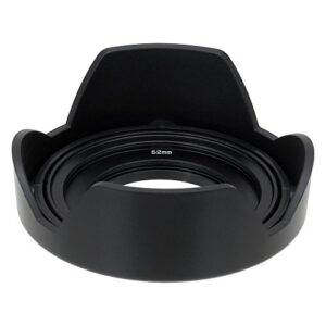 Fotodiox Reversible Lens Hood Kit for Sony E PZ 16-50mm F3.5-5.6 OSS E-Mount Power Zoom Lens, Reversible Tulip Flower Hood w/Cap f/Sony Kit Lenses