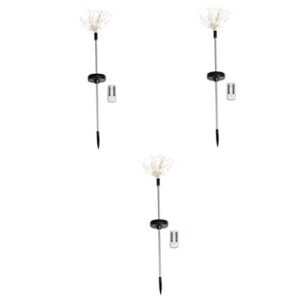 osaladi 3pcs 153 lights party wire christmas outdoor use patio battery indoor decorative firework solar yard plug garden effect landscape operated lawn decor fairy stake
