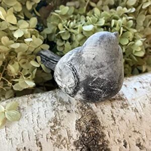 Outdoor Yard Decor, Fairy Garden Accessories, Housewarming Gift for Bird Lovers, Resin Stone Tabletop Figurines Set of 2