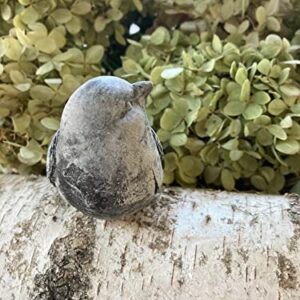 Outdoor Yard Decor, Fairy Garden Accessories, Housewarming Gift for Bird Lovers, Resin Stone Tabletop Figurines Set of 2
