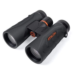 athlon optics 8×42 midas g2 uhd black binoculars with eye relief for adults and kids, high-powered binoculars for hunting, birdwatching, and more