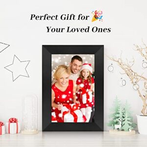 Digital Picture Frame 8 Inch WiFi Digital Photo Frame IPS HD Touch Screen Smart Cloud Photo Frame with 8GB Storage, Auto-Rotate, Easy Setup to Share Photos or Videos Remotely via AiMOR APP