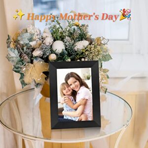 Digital Picture Frame 8 Inch WiFi Digital Photo Frame IPS HD Touch Screen Smart Cloud Photo Frame with 8GB Storage, Auto-Rotate, Easy Setup to Share Photos or Videos Remotely via AiMOR APP