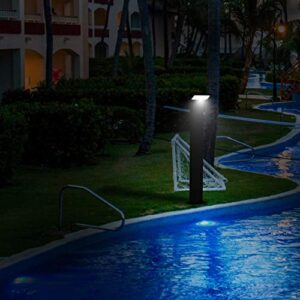 Inowel Light Outdoor Pathway LED Lights Modern European Design Garden Lights Adjustable Landscape Lighting Decorative Bollard Lamp IP54 Waterproof Grey Aluminum for Walkway Patio Lawn 10W 700Lm 3000K