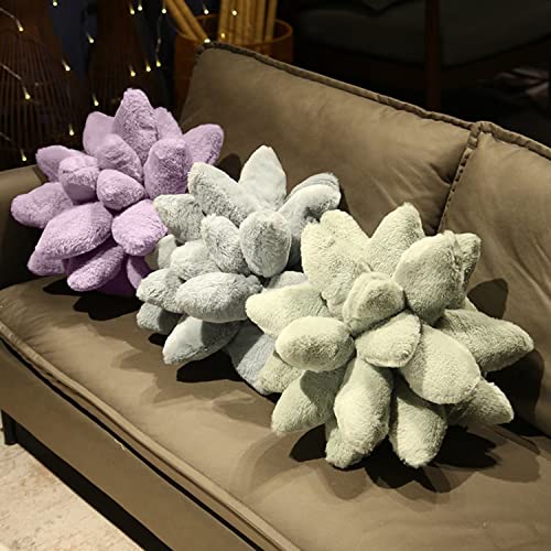WANYIN 3D Succulent Pillow-9.8 Inches Cute Stuffed Plant Plush Pillows,Soft Succulents Cactus Pillow Novelty Plush Cushion for Garden Bedroom Home Decor