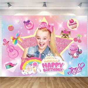 jojo birthday party supplies pink theme birthday party decorations backdrop for kids birthday background supplies banners baby shower cake smash studio pictures shoot favors christmas decorations