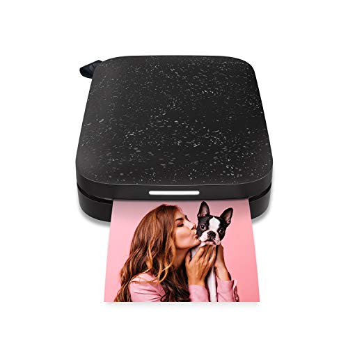 HP Sprocket Portable 2x3 Instant Color Photo Printer (Black Noir) Starter Bundle