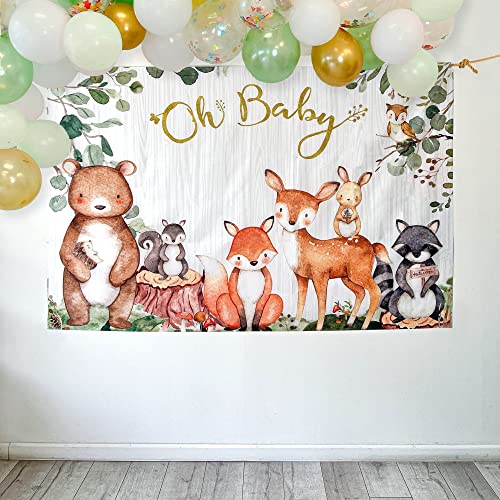 Kate Aspen Woodland Baby Shower Decorations, Photo Backdrop Banner/Photo Prop/Photo Booth, Nursery Decor