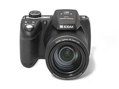 KODAK PIXPRO Astro Zoom AZ528-BK 16 MP Digital Camera with 52x Optical Zoom 24mm Wide Angle Lens 6 fps Burst Shooting 1080P Full HD Video Wi-Fi Connectivity and a 3" LCD Screen (Black)