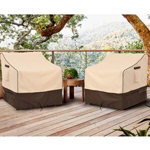 KylinLucky Patio Furniture Covers Waterproof for Chairs, Lawn Outdoor Chair Covers Fits up to 32 W x 37 D x36 H inches 2 Pack